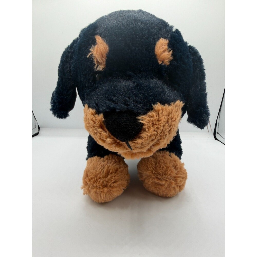 Walgreens Hugs Rottweiler Dog Plush 10" Black Brown Stuffed Animal With Tags